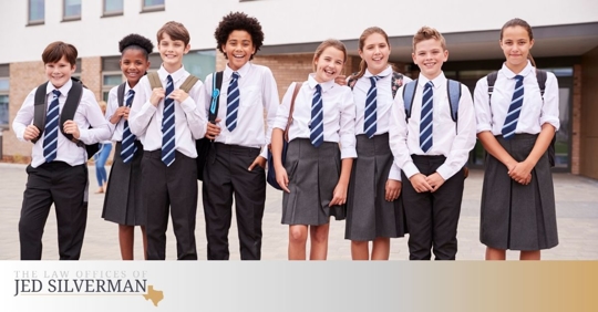 Group of students wearing school uniforms